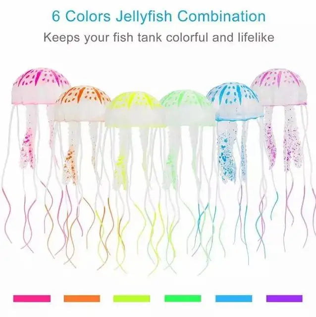 Swim jellyfish ornament for aquariums