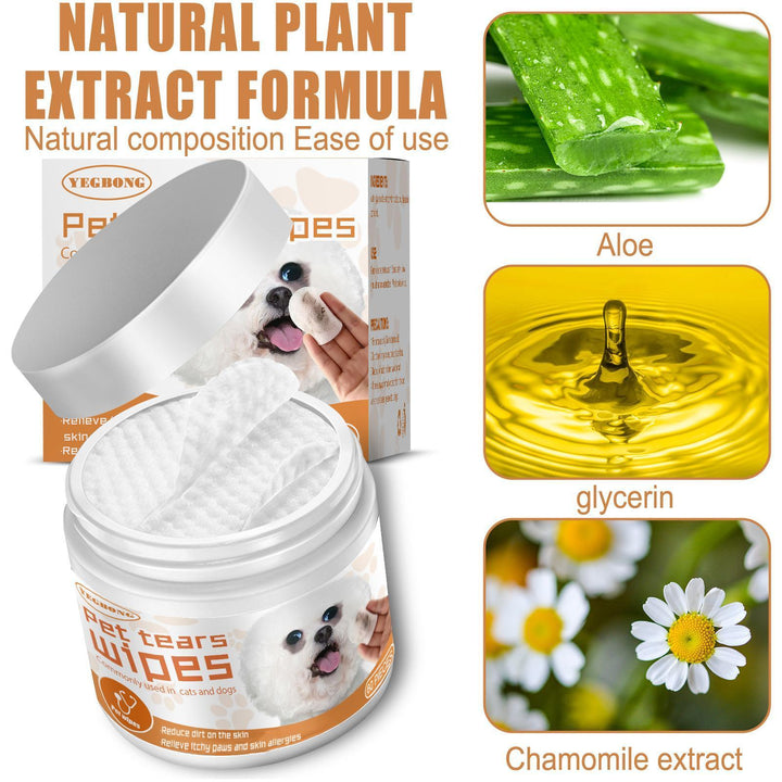 Tear stain remover wipes for cats