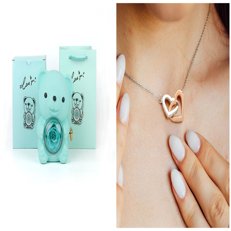 Teddy bear jewelry storage