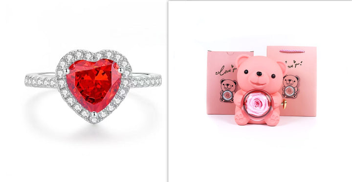 Teddy bear rose keepsake