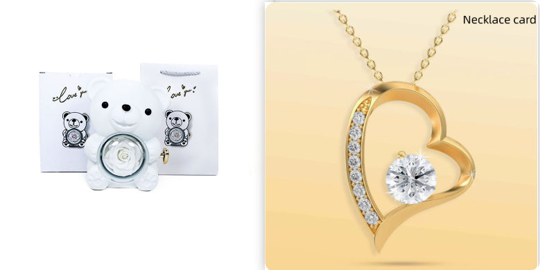 Teddy rose rotating case