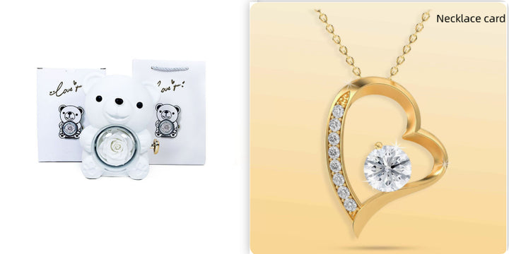 Teddy rose rotating case