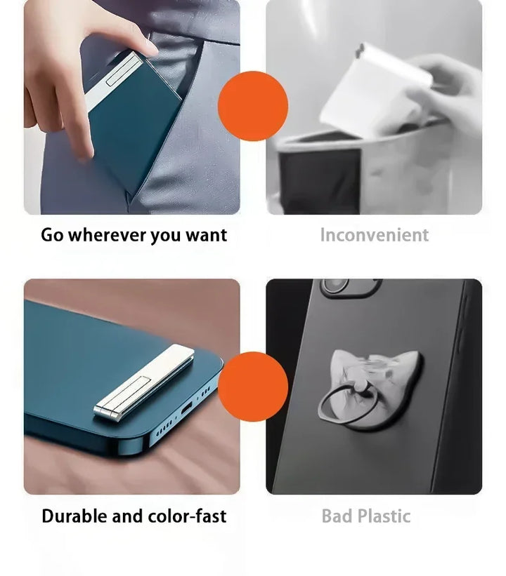 Thin magnetic smartphone support