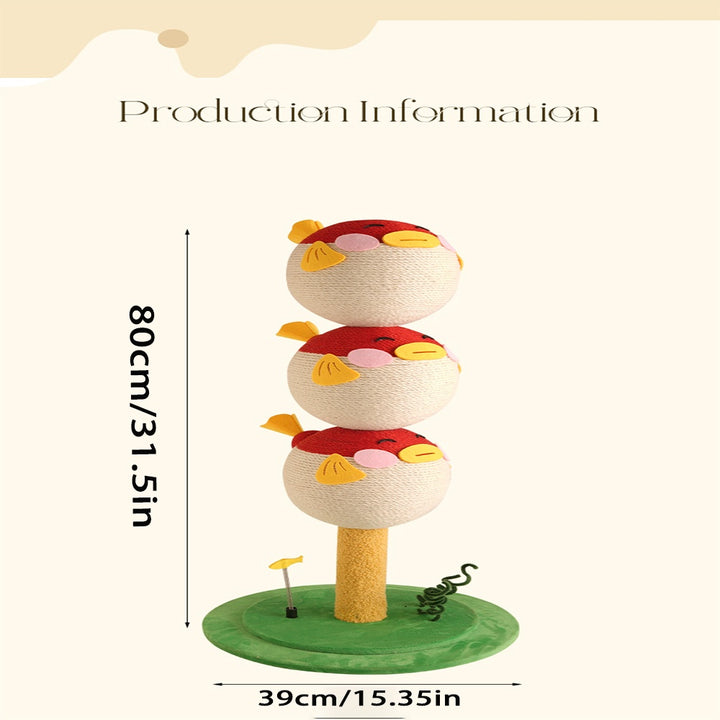 Three-tier cat climbing frame