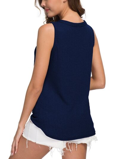 Tied V-Neck Tank back side 
