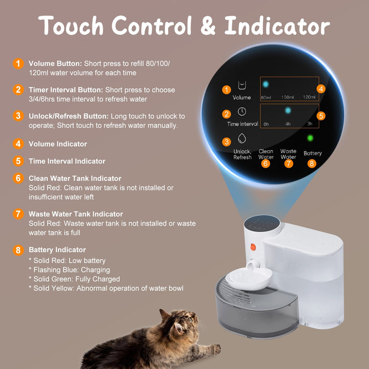 Touch Control Pet Fountain