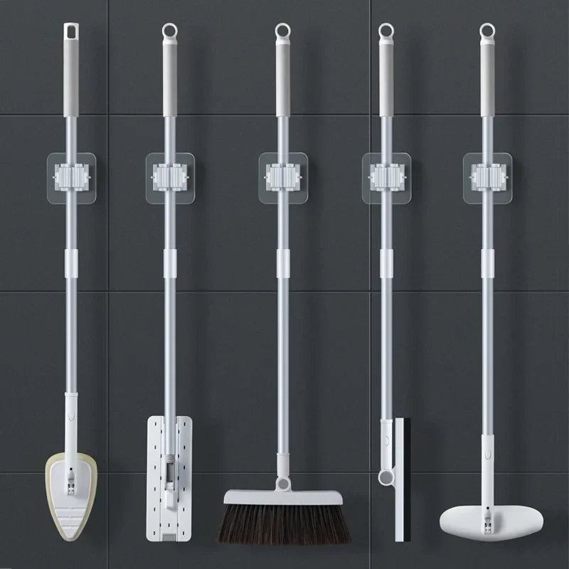 Traceless Hooks Broom Hanger
