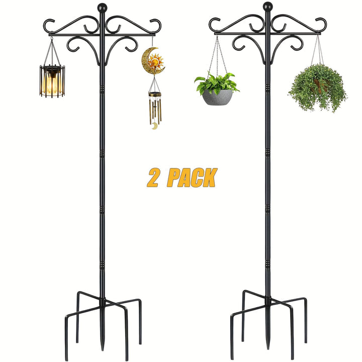 Traditional double shepherd hook pole