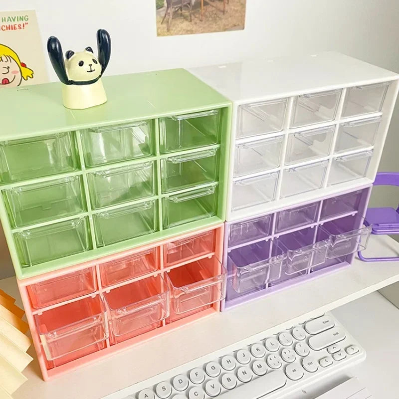 Transparent Small Drawer Organizer for Students