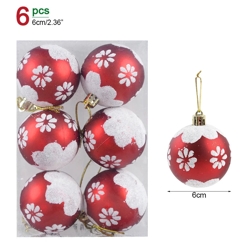 Transparent snow ornaments for Christmas