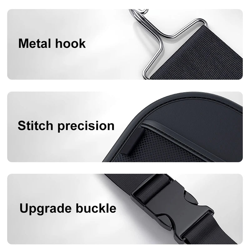 Travel-Friendly 7-Pocket Car Storage Bag for Backseats
