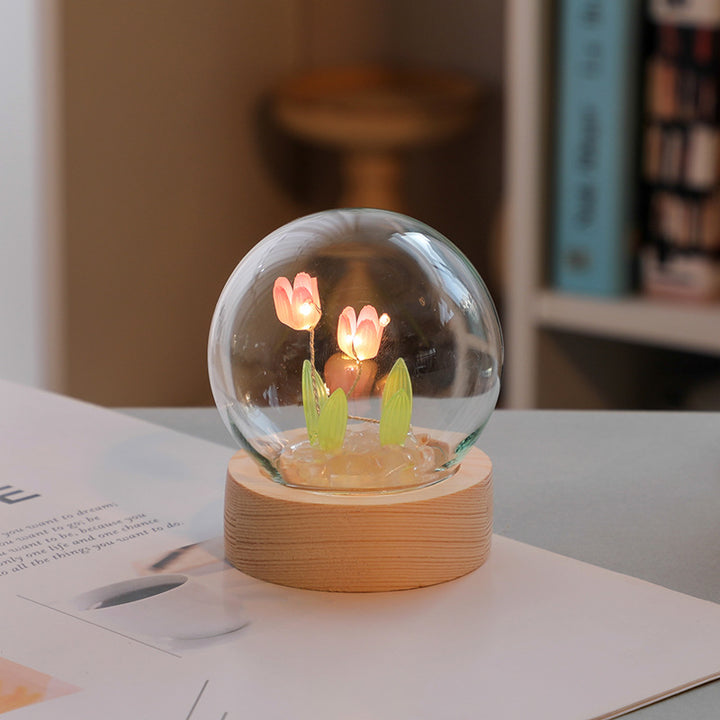 Tulip night light bedroom decor