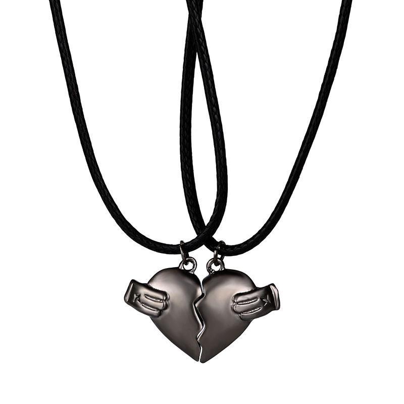 Two Piece Heart Necklace