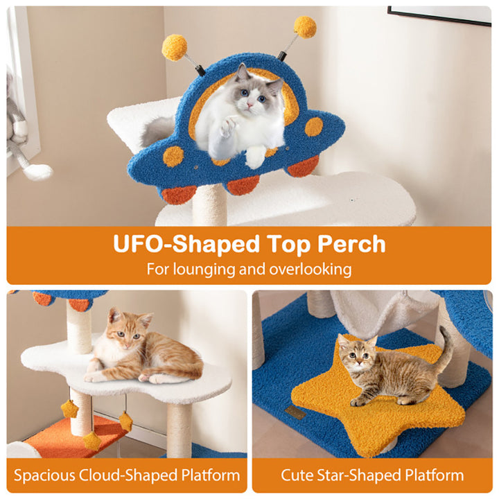 UFO Shaped Top Cat Perch