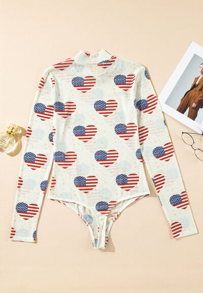 USA Flag Heart Outfit