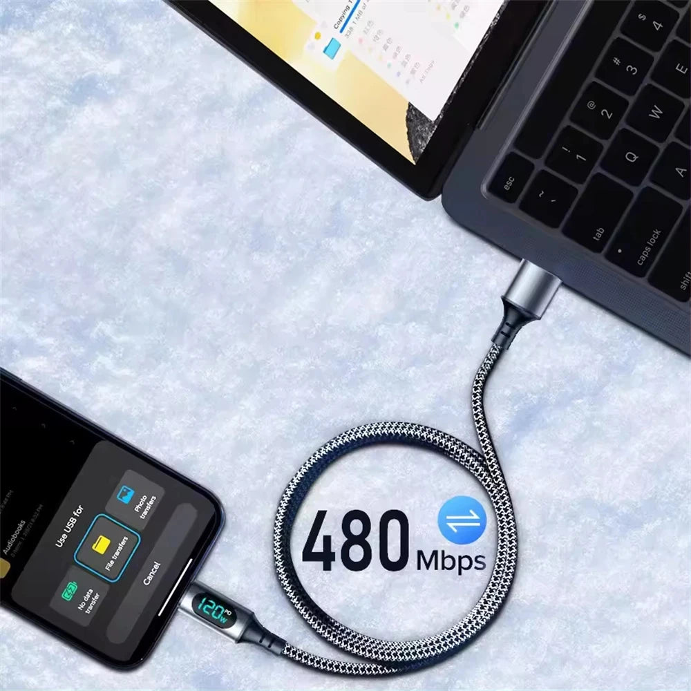USB-A to USB-C 100W Cable – Super Fast Charging

