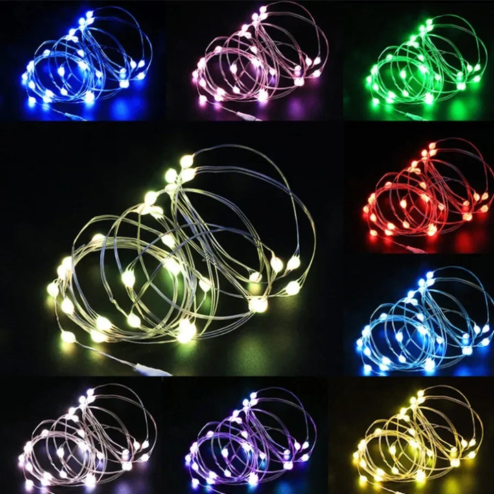 USB-powered LED fairy lights for parties