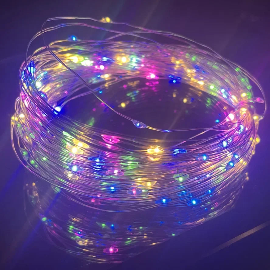 USB-powered holiday string lights for home