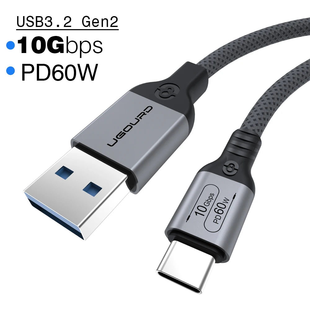 USB 3.2 Gen2 10Gbps Cable for SSD, Hard Drives

