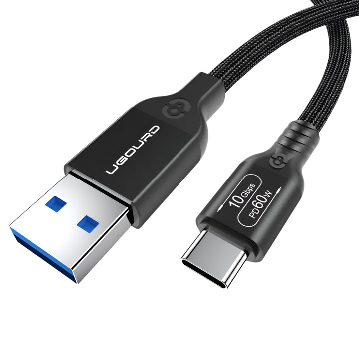 USB 3.2 Gen2 10Gbps USB-A to USB-C Cable – 60W

