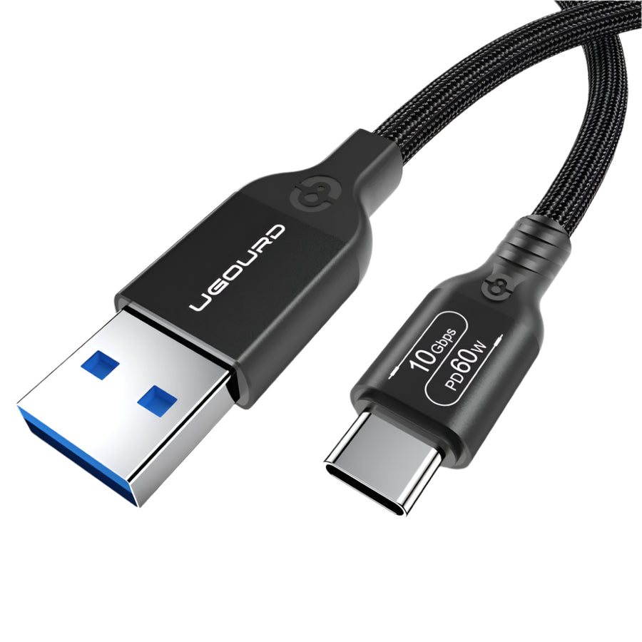 USB 3.2 Gen2 10Gbps USB-A to USB-C Cable – 60W

