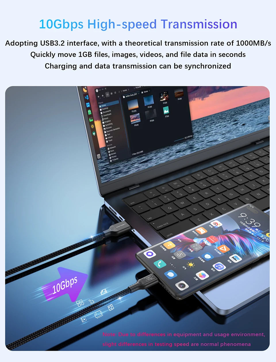 USB 3.2 Gen2 Cable for SSD, Hard Drives, More

