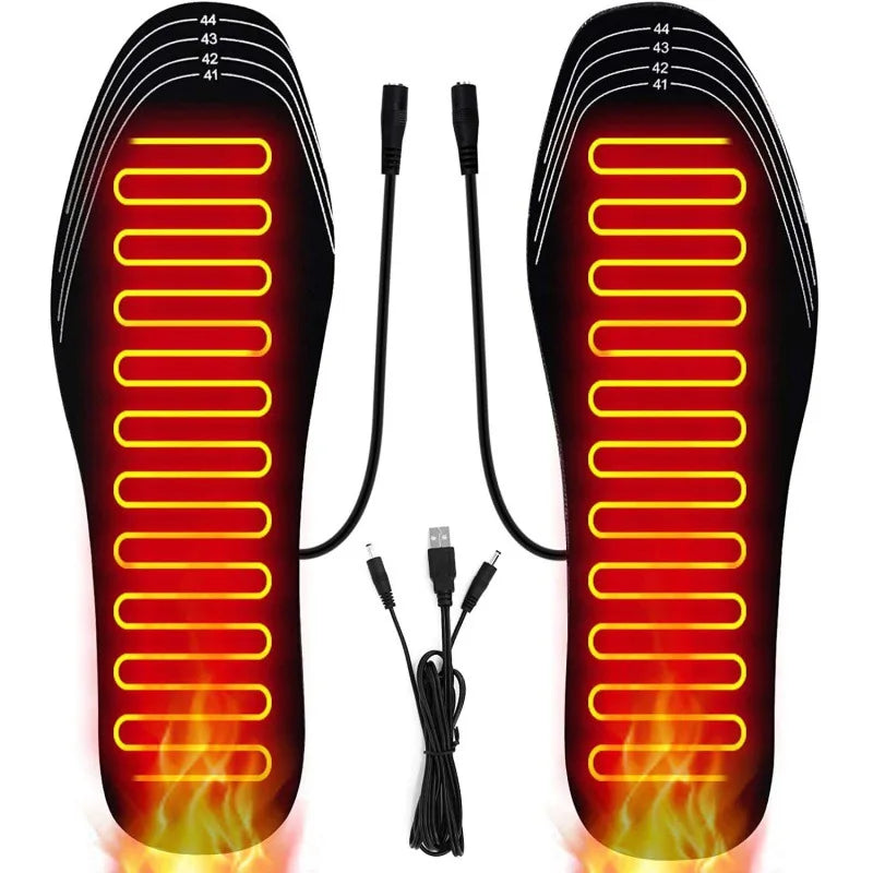 USB Heated Shoe Insoles for Winter