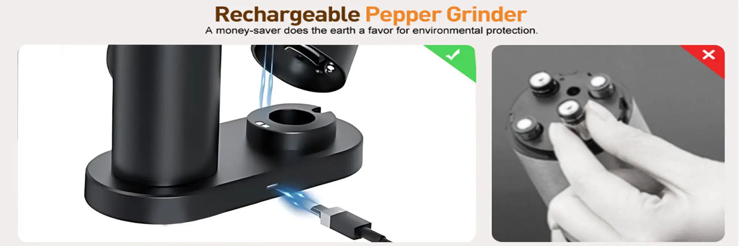USB Rechargeable Pepper Mill Tool