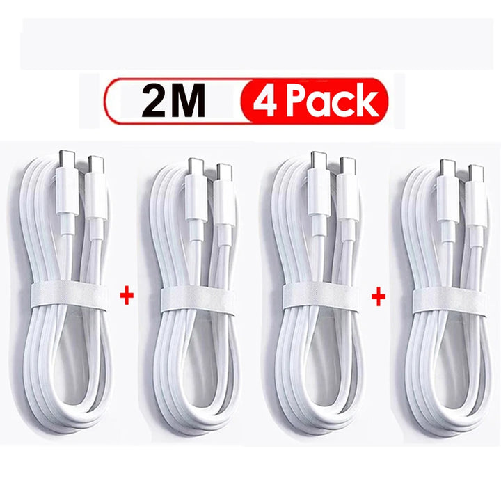 USB Type-C to USB-C Fast Charger Cable – 100W 2 m 4pack 

