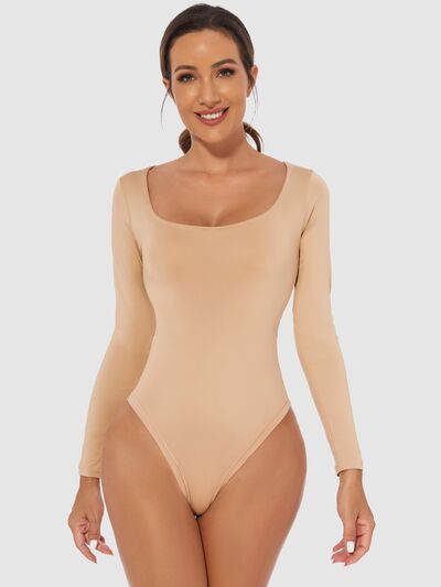 Ultra-Stretchy Scoop Neck Bodysuit