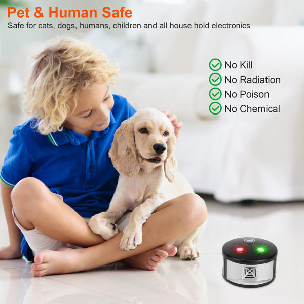 Ultrasonic pest blocker for indoor use