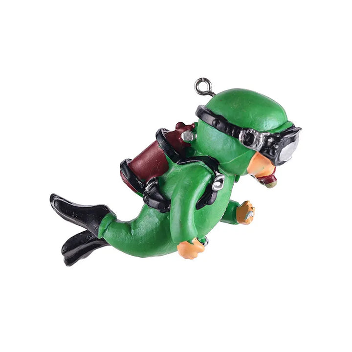 Underwater frogman miniature for tank