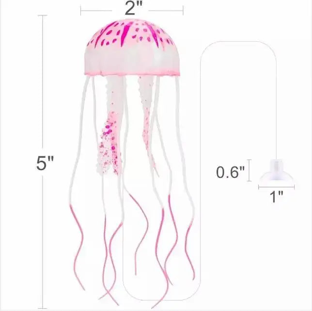 Underwater jellyfish aquarium decor