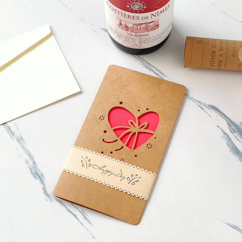 Unique pop-up love card for celebrations