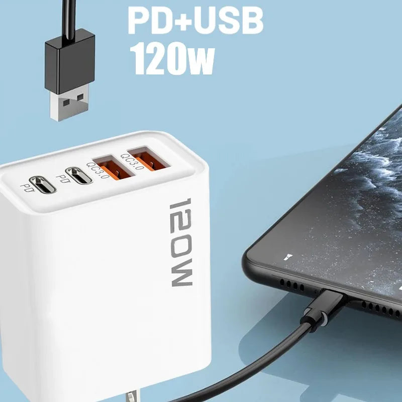 Universal Fast Charging Adapter – 120W Power

