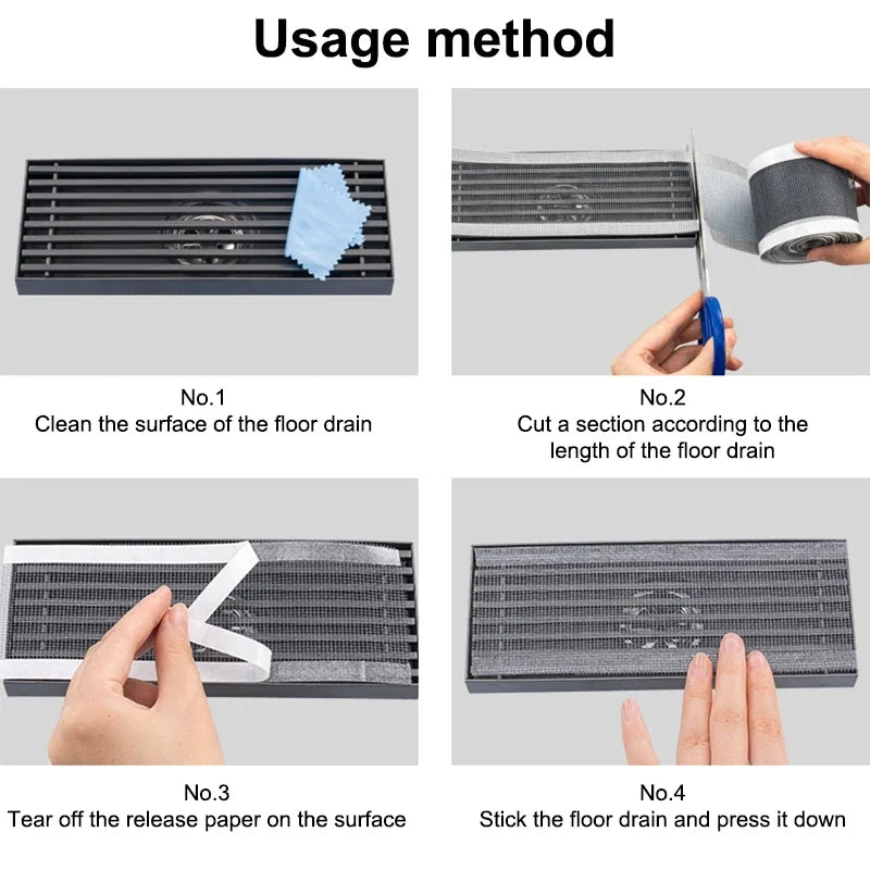 Usage method of drain hair catcher