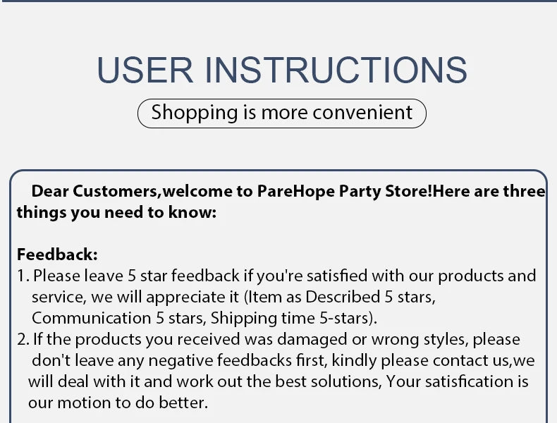 User Instructions Banner