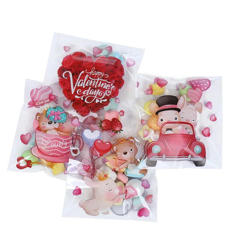 Valentine's Day party favor bags