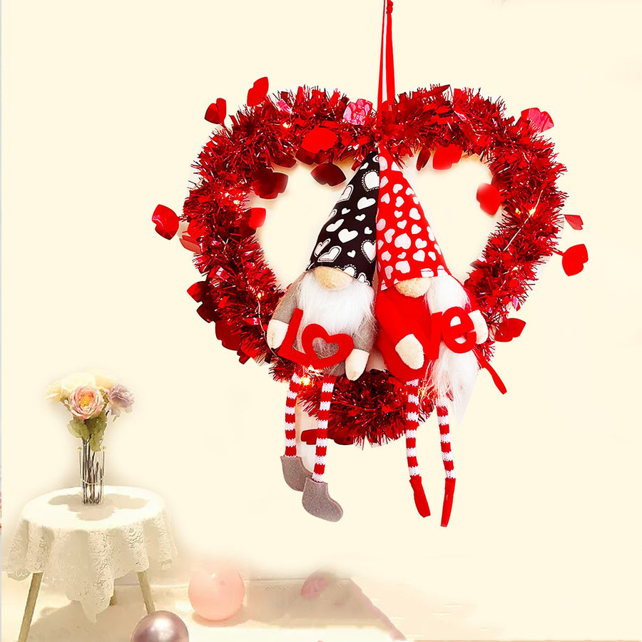 Valentine Faceless Doll Garland
