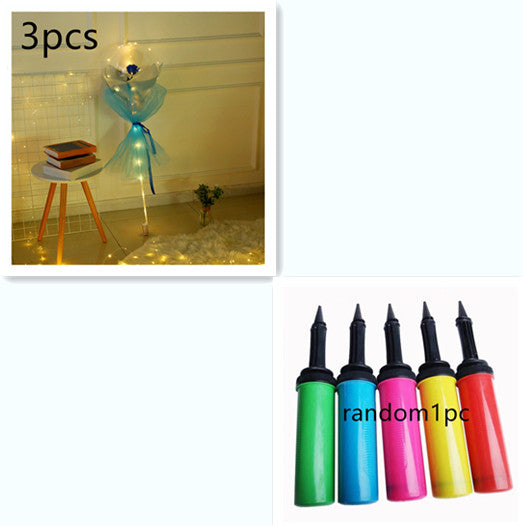 Valentine Rose LED Balloon