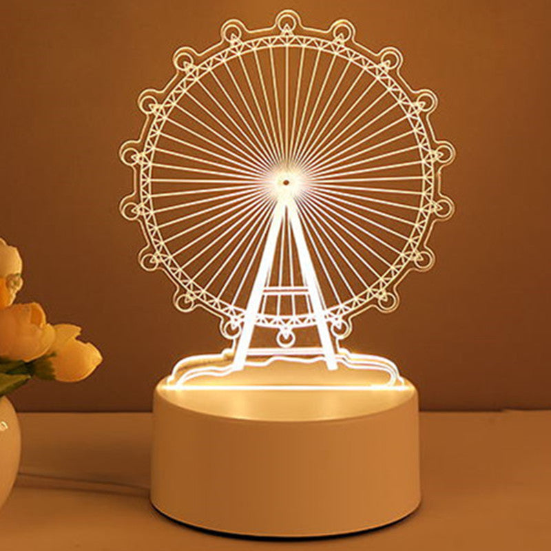 Valentine’s 3D LED night lamp