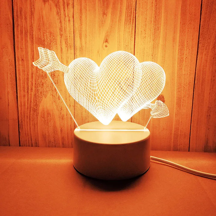 Valentine's Day acrylic love lamp
