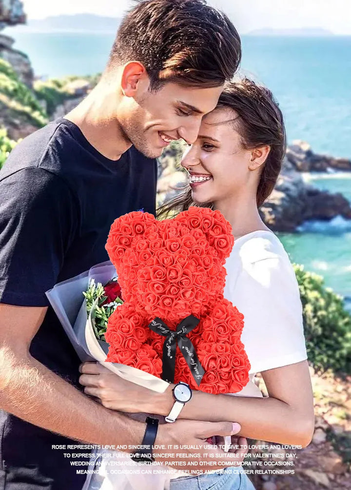 Valentine’s Day artificial flower bear gift