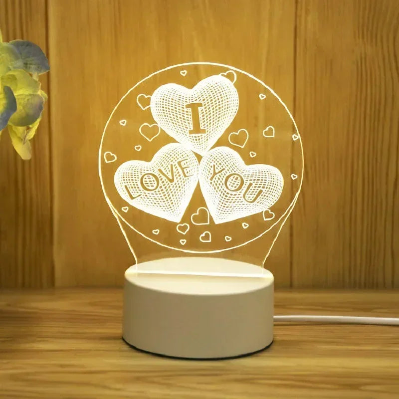 Valentine’s Day bedside lamp