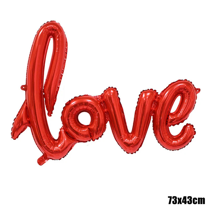 Valentine’s Day celebration love balloons