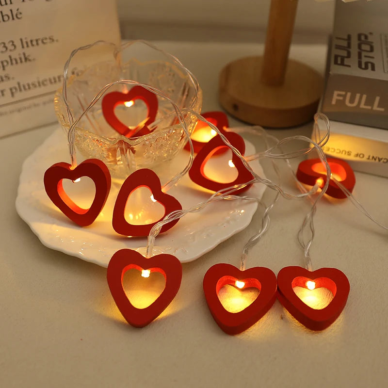 Valentine's Day fairy lights