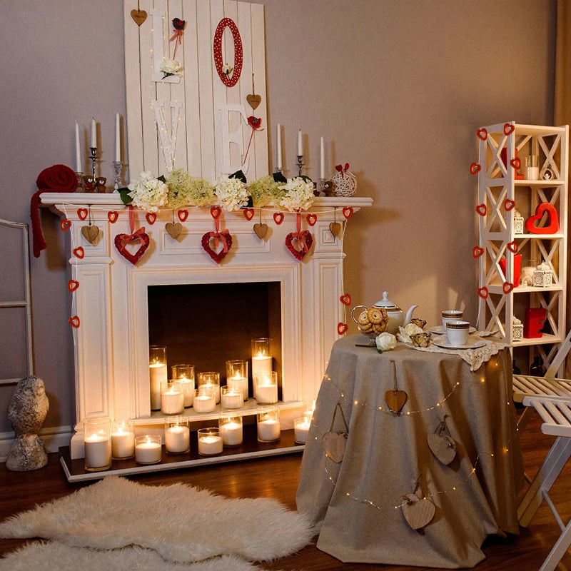 Valentine's Day garland lights