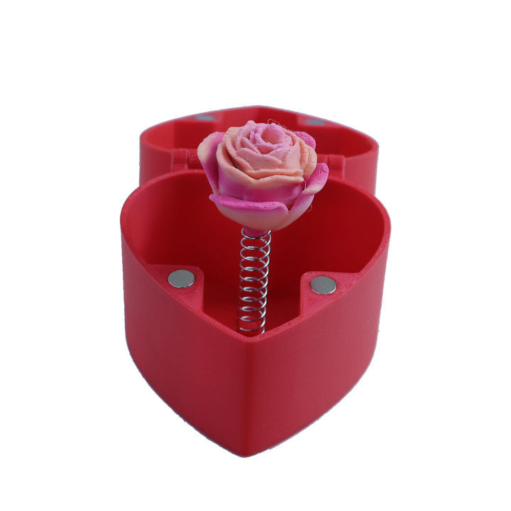 Valentine’s Day gift surprise box with rose 
