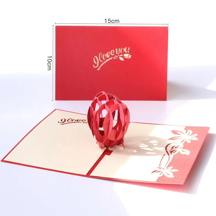 Valentine's Day surprise pop-up love note