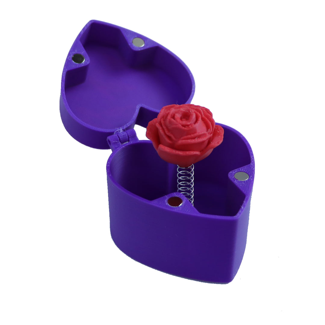 Valentine’s Day toy gift box with rose 